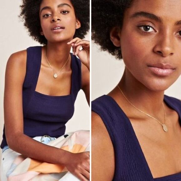 NWT Anthropologie Maeve Stephie Cross-Back Top | XS - Picture 2 of 5